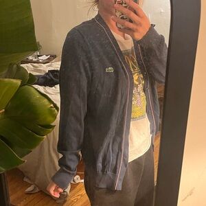 Lacoste blue cardigan Sweater